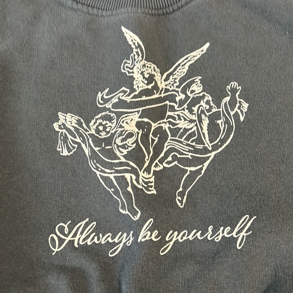 Cropped crewneck - Picture 2 of 3